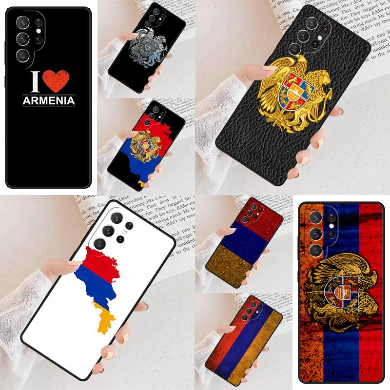 Armenia Albania Russia flag Emblem SOFT Cell Phone Case for Samsung Galaxy S26 Ultra S25 S24 S23 S22 S21 S20 Note10 Cover