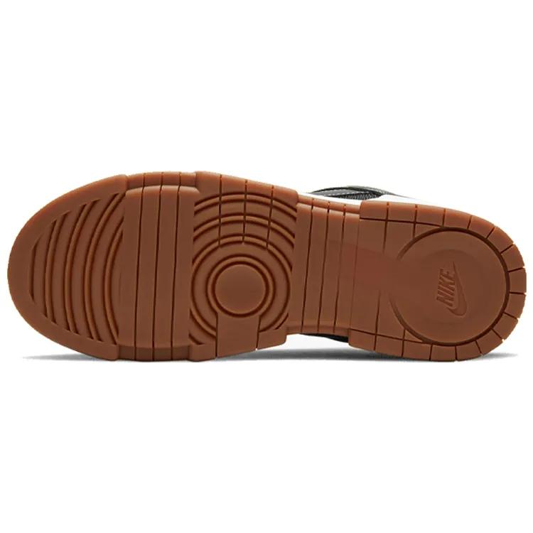 Nike Womens Dunk Low Disrupt 'Black Gum' (women's sizes) Black / White / Light Gum Brown Skate Shoes CK6654 002