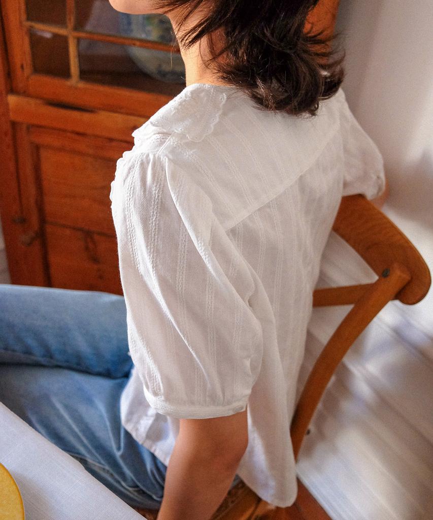HACKESCH Tave Blouse_White