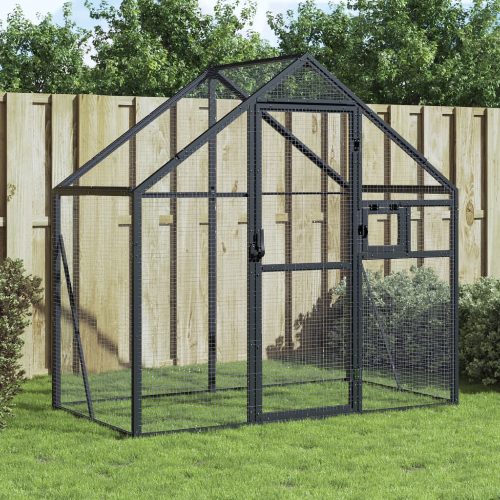 Aviary Anthracite 179 x 100 x 185 cm Aluminum