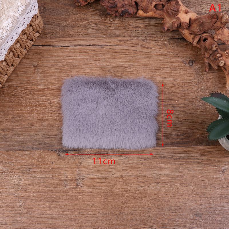 1Pcs/2Pcs Nail Photo Background MIni White/Grey/Pink Practice Cushion Foldable Hand Rest Pad Nail Equipment Soft Fur Nail Mat