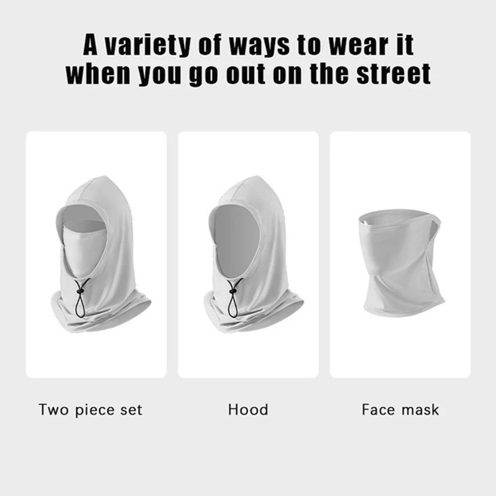 Sun/UV Protection Ice Silk Sunscreen Masks Breathable Long Neck Covers  Cycling Motorcycle Fishing