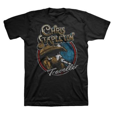 Ретро футболка Chris Stapleton Traveller. Летняя хлопковая футболка с круглым вырезом и коротким рукавом для мужчин, новая, размеры S-3XL