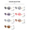 High-quality Rimless Oval Metal Sunglasses Women Men Gradient Exquisite Brand Sun Glasses Outdoor Travel Lady Man Glasses UV400