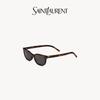 Saint Laurent Oval Sunglasses In Havana Gray Unisex sunglasses 862898Y99562359