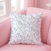 Fresh Small Floral Pillow Ins Style Decor Cushion Cover Pillowcase Short Plush Invisible zipper Room Sofa Cushion Cover