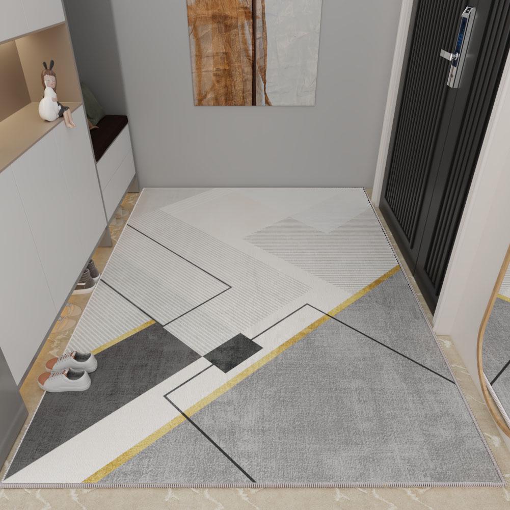 Роскошный нескользящий коврик для входной двери: Настраиваемый петлевой ворсовый ковер для крыльца дома.