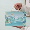 Новые подарки к Празднику середины осени Набор для кунг-фу чая «Тысячи миль Цзяншань» Керамический чайник с глазурью «Ледяная трещина» печи Гэ Аккомпанемент для мероприятий