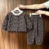 Boys Girls Winter Fleece Lined Cardigan Pajama Set Toddler Baby Warm Homewear