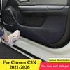 Для Citroen C5X 2026-2026 Автомобильные накладки на двери от пинков Кожаная защита салона Антигрязевая наклейка Коврик Автоаксессуары для декора