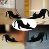 Door Bottom Door Stoppers Wedge Wooden Home Decor New Halloween Black Cat Door Stop Home