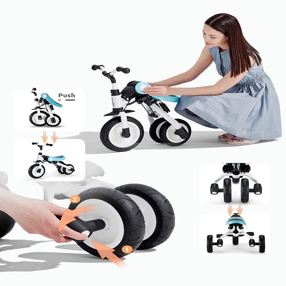 Kamelun трехколесный велосипед 3 в 1 с толкателем, тачка для многолетних складных велосипедов, легкий велосипед, подарок на день рождения, высокий велосипед с защитой