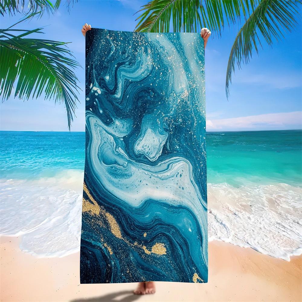 Water-Absorbing Portable Adult Football Beach Towel European, American And South American Bath Towel Digital Printing Factory