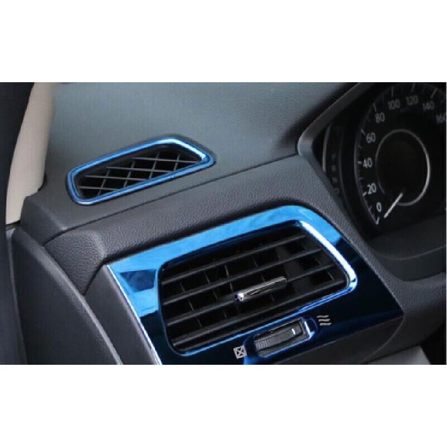Для Honda CR-V CRV 2012-2016 Синяя Сталь Отделка Дефлектора Воздуховода AC L&R 2 шт.