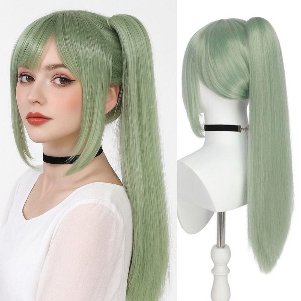 Hair Extensions Cosplay Long Straight Ponytail Universal Anime Hairpiece Cosplay Party