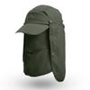 Sun Cap with Removable Face Neck Cover Flap Quick Dry Breathable Fishing Hat Summer Outdoor Sun