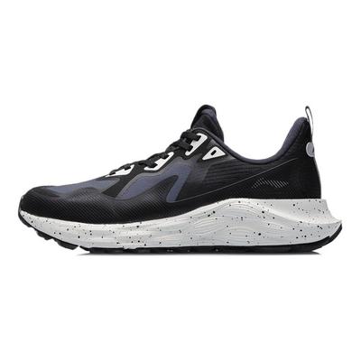 Кроссовки для бега LiNing Protective Cloud Lightweight Rebound Shock Absorbing Low-Go Unisex, кроссовки черного и серого цвета ARHR079-1