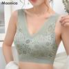 Кружевное нижнее белье большого размера Женский сексуальный топ-майка Удобный антиэкспозиционный нагрудный бандаж с нагрудной подушечкой Бесшовный бюстгальтер