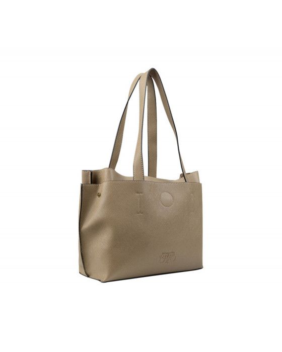 Sac à main - Le Temps des Cerises - Atlantis 3 - Taupe - Simili cuir - 2 compartiments