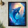 5D DIY Алмазная картина Летающий дельфин Набор для вышивки крестом Мозаика Алмазная вышивка Роза Полный круглый квадратный дрель Украшение дома