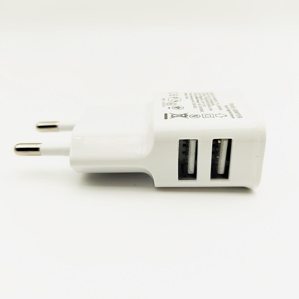 Вилка ЕС 5 В Двойной USB Универсальные Зарядные устройства для мобильных телефонов Дорожный адаптер питания Вилка для Для iPhone Samsung Xiaomi