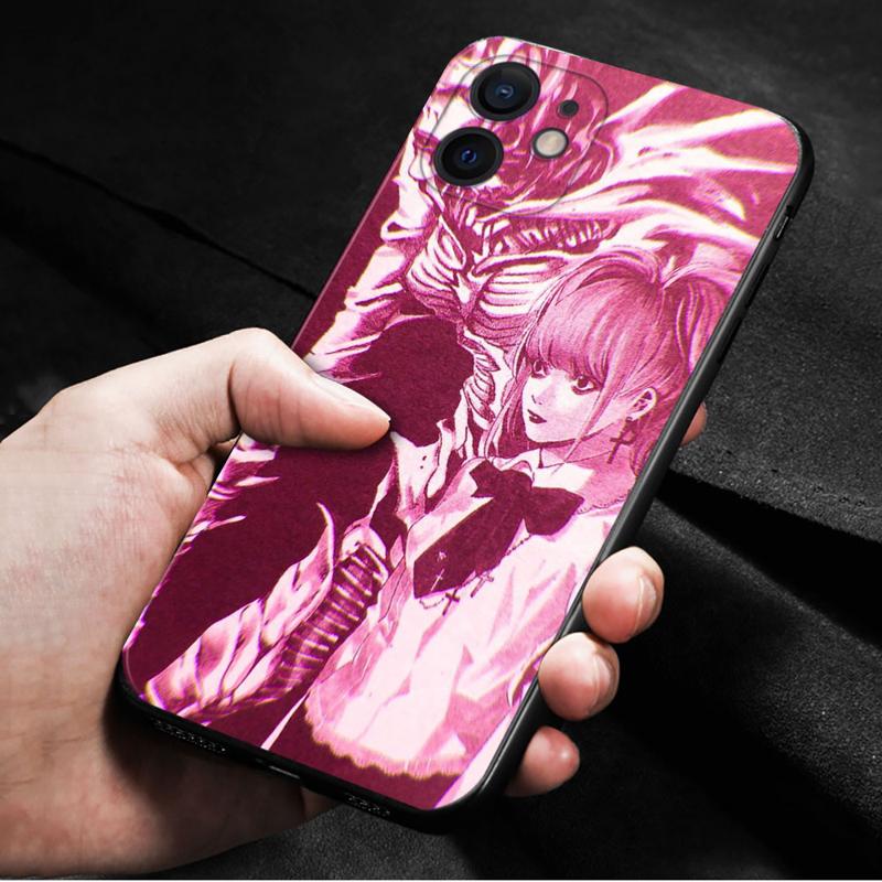 Розовый чехол для телефона Death Note Light Misa для Apple Iphone 14 13 12 11 Pro Max 13 12 Mini Xs Max Xr X 7 8 6 6s Plus