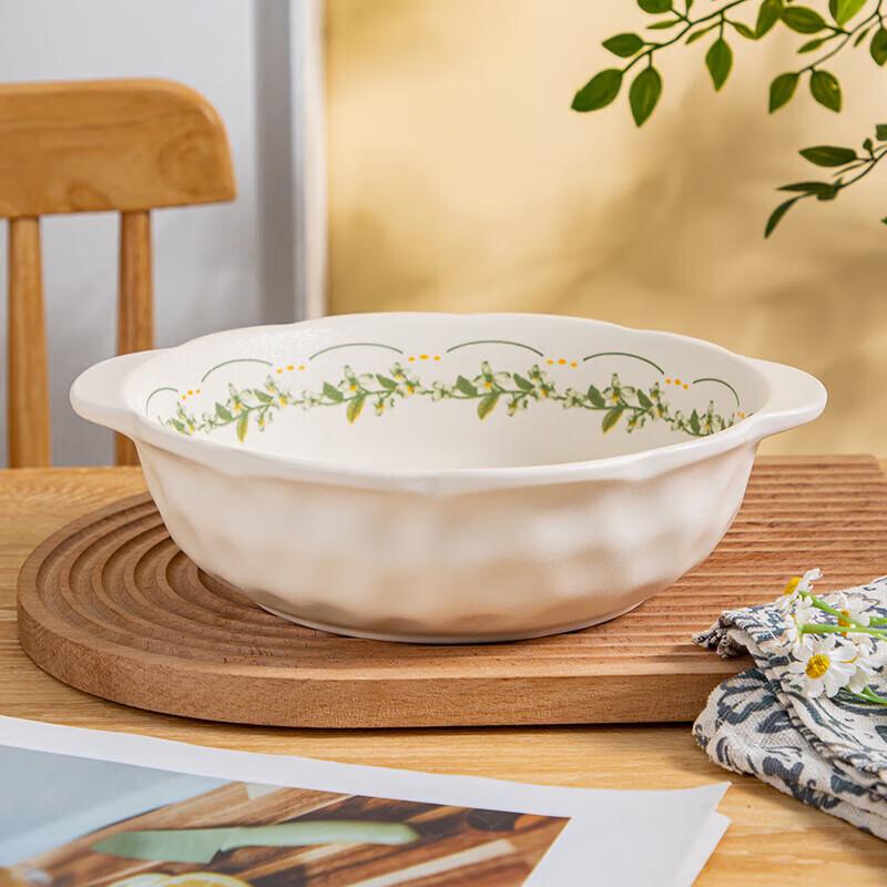 Zhishi Lily of the Valley Ceramic Soup Bowl