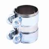 2.5inch Stainless Steel Turbo Exhaust Band Clamp Muffler Catback Pipe Connector W Bolts