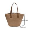 Casual Straw Shoulder Bag Summer Beach Large Capacity Tote Bag Ladies Travel Commuting Bag For Women Gifts
