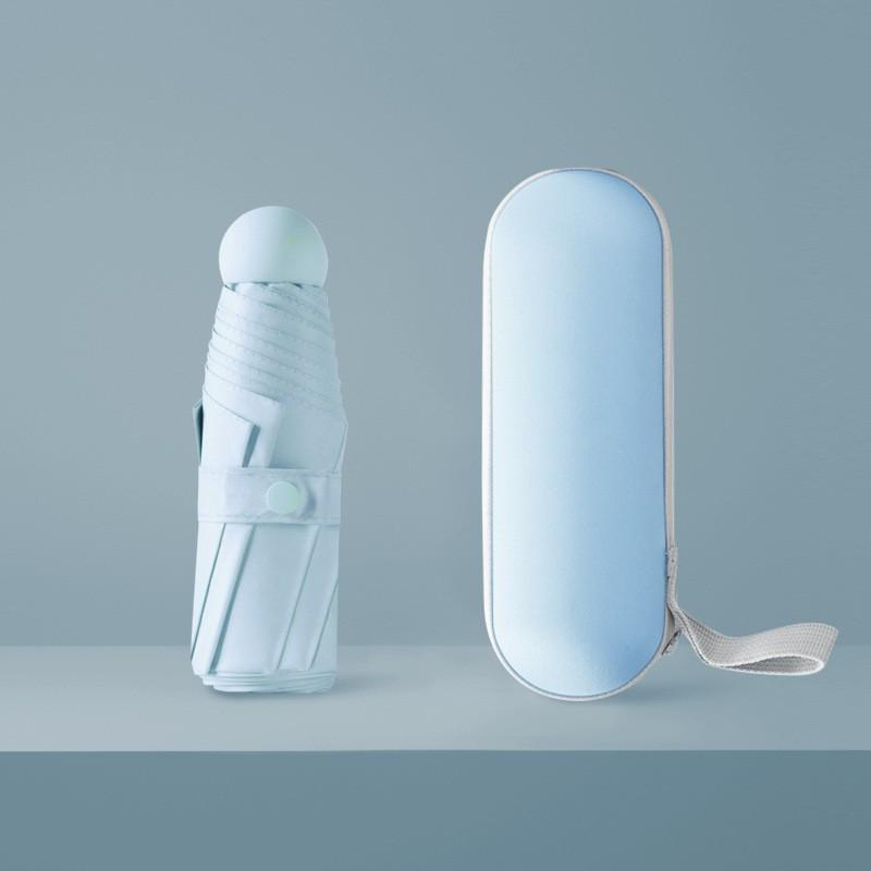 «Компактный сверхлегкий 5-створчатый мини-капсульный зонт с защитой от УФ-излучения»