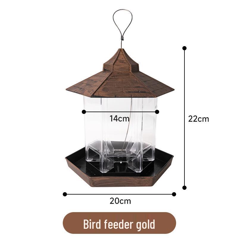 Уличная подвесная водонепроницаемая кормушка для птиц для балкона и двора