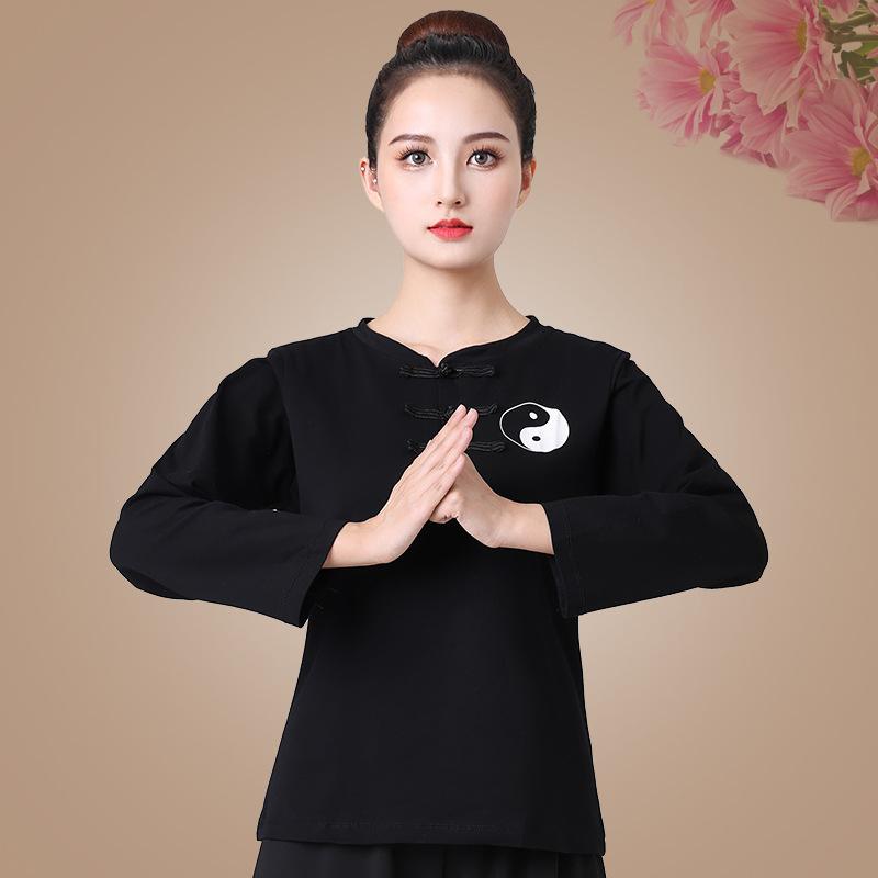 Женская одежда для тайцзи с длинным рукавом, униформа для тайцзи, боевое искусство, ушу, тренировочный костюм, наборы для кунг-фу