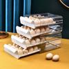 Transparent Egg Storage Box Double Layer Kitchen Egg Box Sealed Kitchen Organizer Rack  Home Use