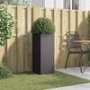 VidaXL Jardinière, Bac à Fleurs, Pot de Plantes, Boîte à Fleurs, Jardinière Surélevée de Jardin Patio Terrasse, Noir 841571