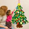 Felt Christmas Tree for Toddlers DIY Xmas Tree Set with Ornaments Indoor Christmas Door Wall Hanging Decorations Xmas Activities Gifts for Kids