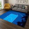 Retro Basketball Court Cartoon Sports Carpet Rug for Bedroom Living Room Sofa Playroom Doormat Home Decor,Kid Area Rug Non-slip