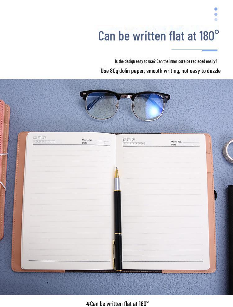 Мягкий кожаный деловой блокнот формата А5 с индивидуальным логотипом