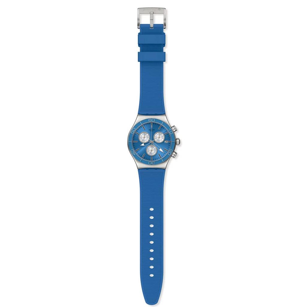 Swatch YVS485 BLUE IS ALL New Irony Chrono Blue