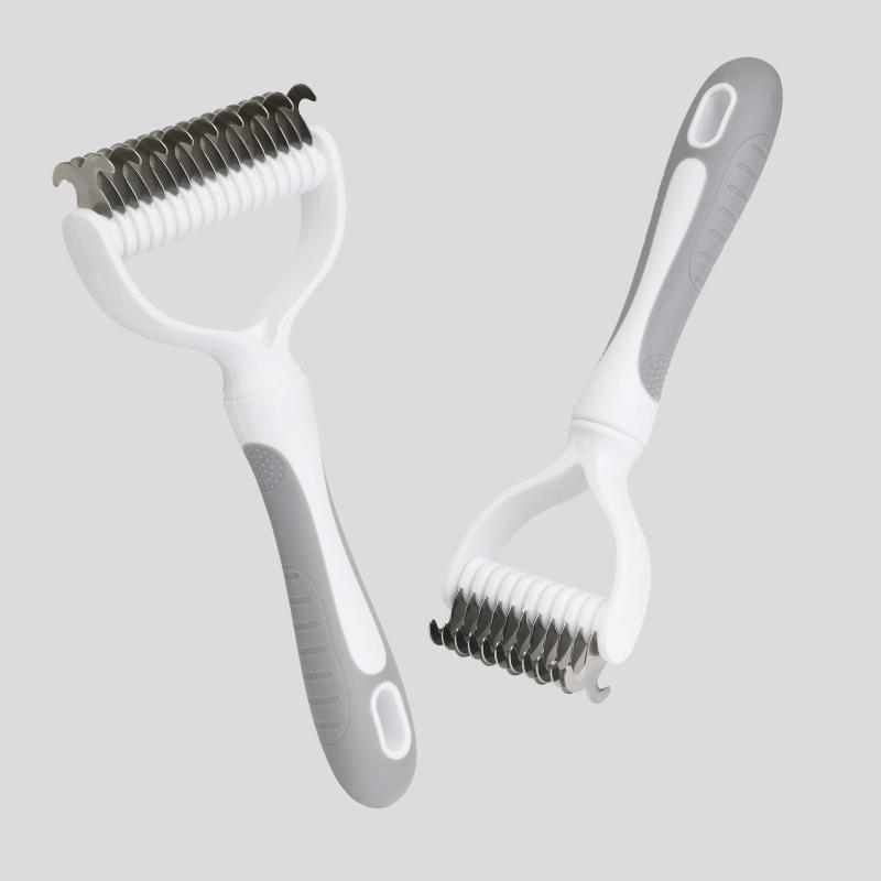 Professional Pet Grooming Brush Detangling Comb For Cats And Dogs Stainless Steel Teeth Deshedding Tool Gentle Hair Remover For Shedding Control