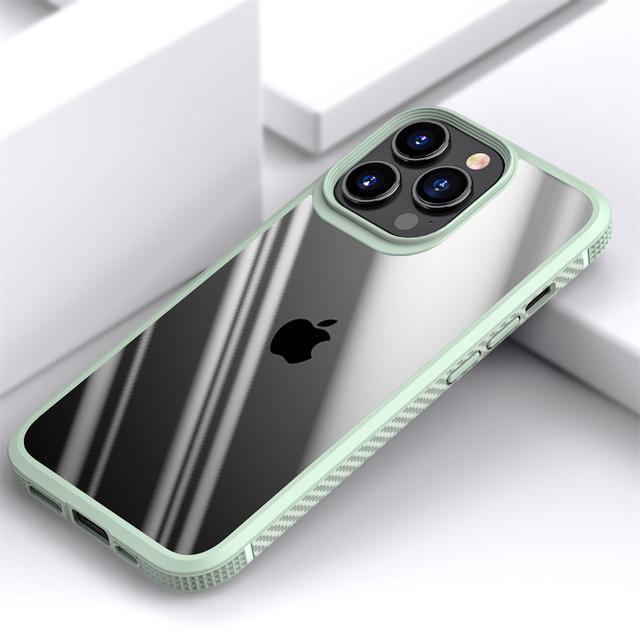 Противоударный официальный защитный чехол для Iphone 14 13 12 11 Pro Max Iphone13 Mini X Xs Xr 14pro 14max Hd с прозрачной рамкой из углеродного волокна