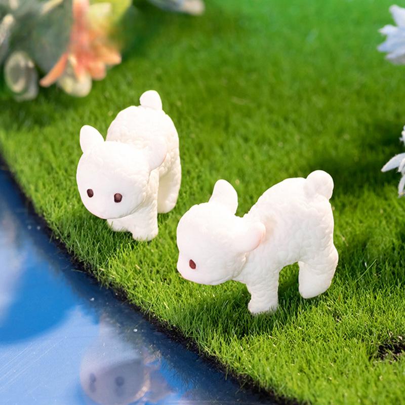 Micro Landscape Cartoon Cute Lamb Animal Figures Do Diy Decorative Accessories Desktop Car Ornaments