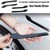 Door Handle Sticker for Tesla Model 3/Y ModelY Juniper YL 2017-2026 Real Dry Carbon Fiber Protector Cover 4PCS Decor Accessories