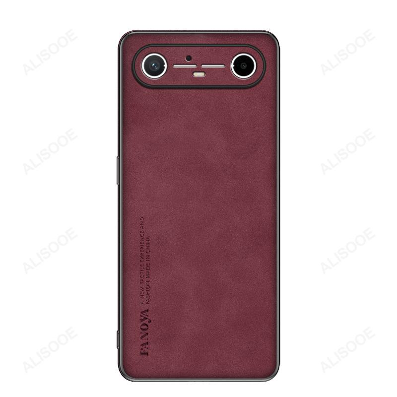 Матовый чехол из ПУ-кожи для для Tecno Spark Slim 4G Чехол для Tecno Pova Slim 5G Крышка Матовый пластик Полная защита Задняя крышка