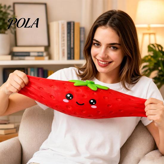 Прочный антистресс, мультяшная клубника, игрушка-пищалка, гигантская сжимаемая поддельная портативная фруктовая сенсорная игрушка-фиджет для дома, офиса, школы, тревожности
