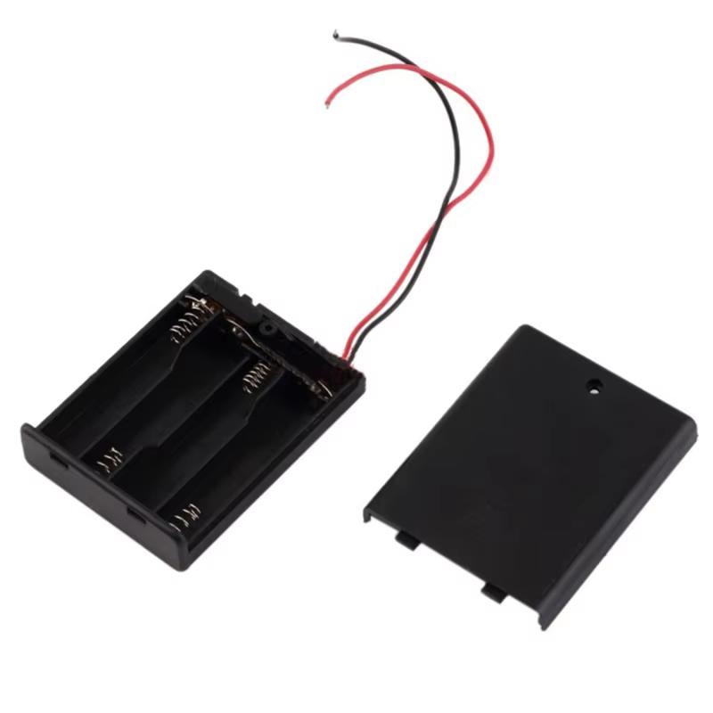 1Pcs 1x 2x 3x 4x AAA Battery Holder Box Case With Wire Lead 1 2 3 4 Slot Battery Container AAA Power Case Switch/Cover To Choose