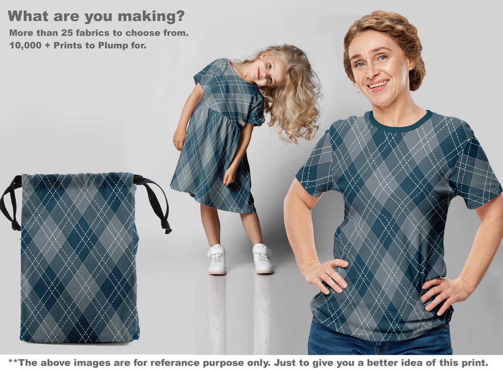 oneOone Ткань Cotton Flex темно-синего цвета в клетку для шитья, напечатанная ткань для рукоделия, по ярдам 40 дюймов