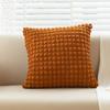 Cream Style Pillow Home Sofa Cushion Ins Simple Solid Color Elastic Puff Plaid Pillow Cover Bedside Cushion