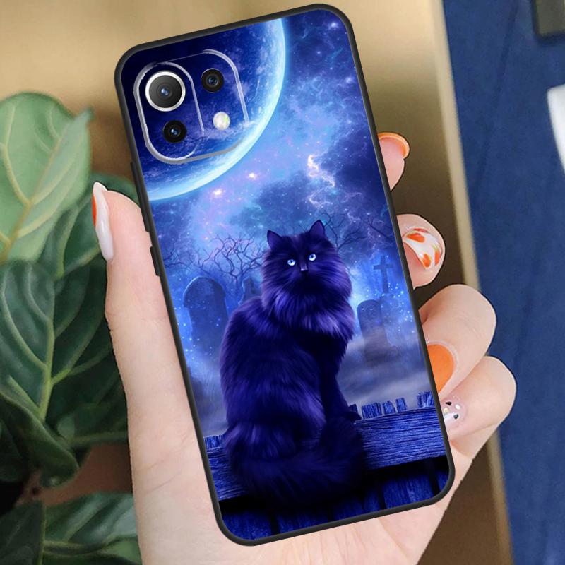 Чехол 'Кошка и Луна Ведьмы' для Xiaomi 17 Pro Max 14 15 Ultra 13T 14T 15T Pro POCO F8 F7 F5 F6 X5 X6 X7 Pro Чехол