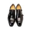 Luxury Genuine Leather Double Buckle Monk Strap Formal Shoes for Men Classic Cap Toe Business Office Wedding Dress Shoes