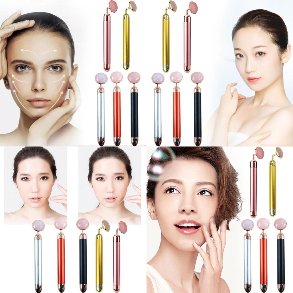 Премиальный электрический нефритовый бьюти-роллер с вибрационной функцией для ухода за лицом и расслабления